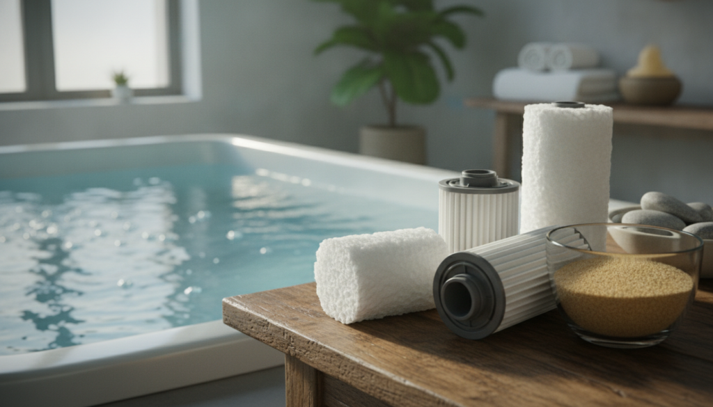 découvrez nos conseils pour choisir le filtre idéal pour votre spa et garantir une eau propre et claire tout au long de l'année.