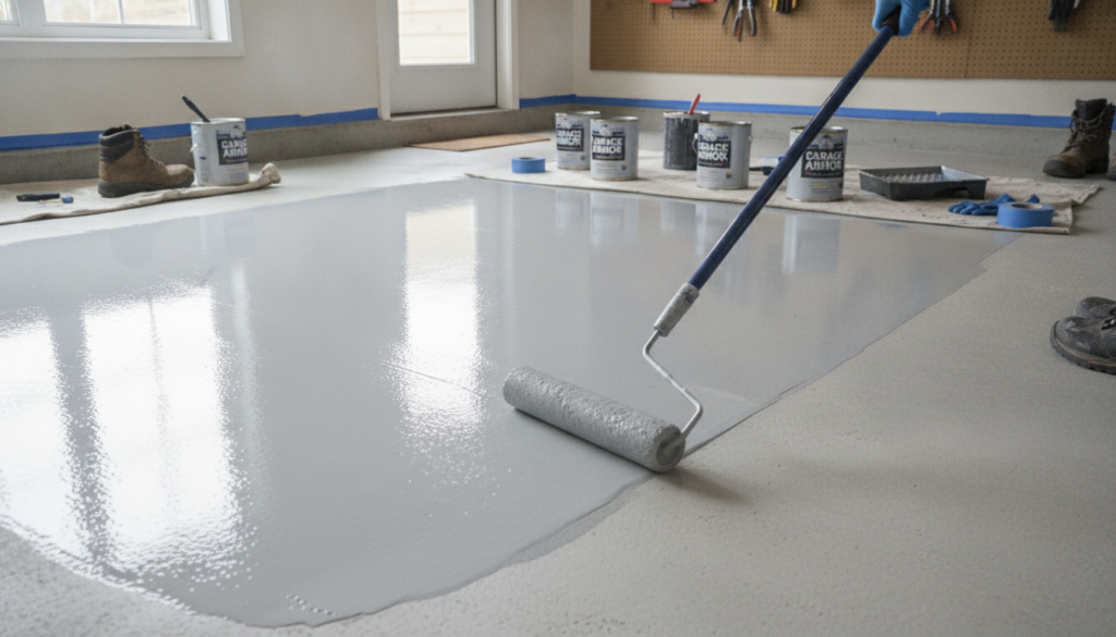 découvrez nos conseils pour choisir la peinture idéale pour le sol de votre garage et apprendre à l'appliquer correctement pour un résultat durable et esthétique.