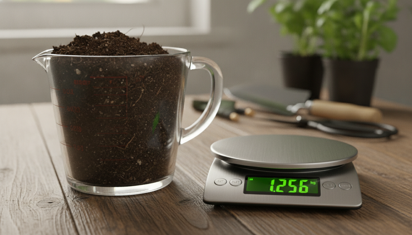 Quel est le poids exact d&rsquo;1 litre de terreau en kg ?